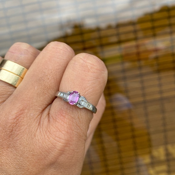 14k Gold Sapphire & Diamond Ring FIRM